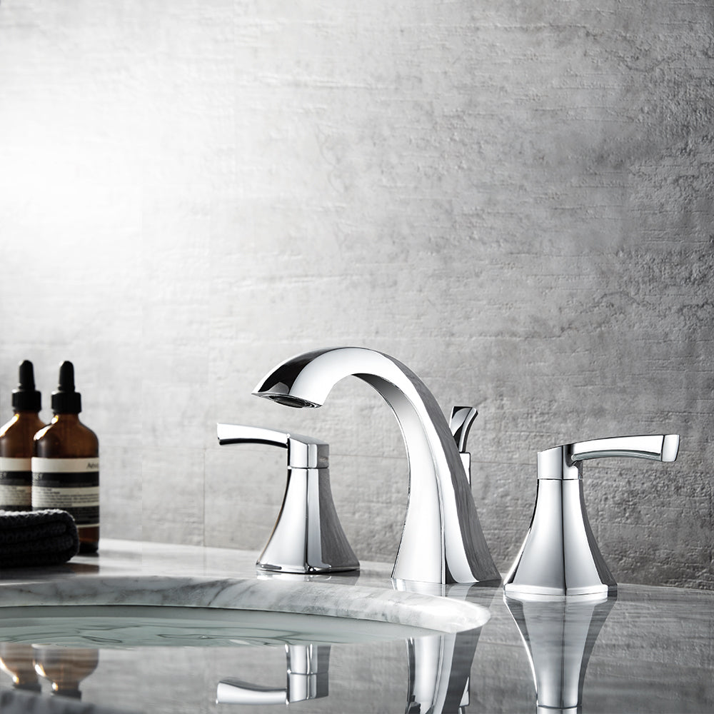Vinnova Abbie Two-Handle 8-Inch Widespread Bathroom Faucet