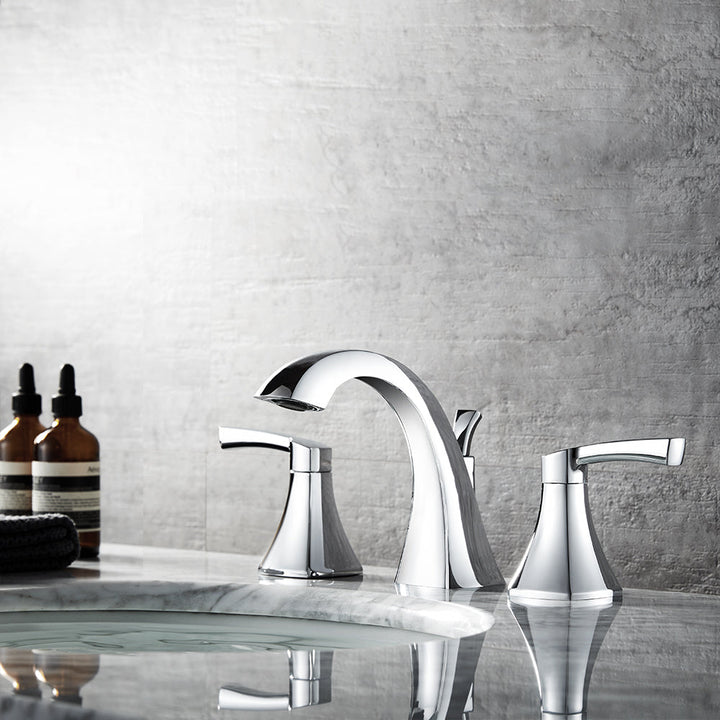 Vinnova Abbie Two-Handle 8-Inch Widespread Bathroom Faucet