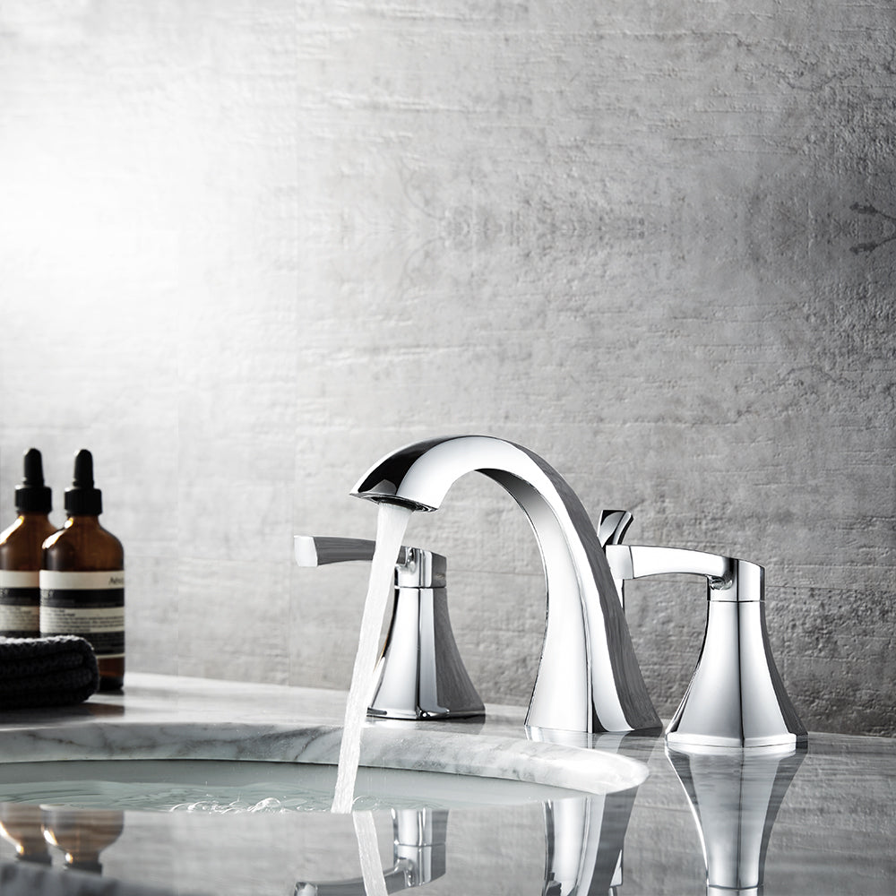 Vinnova Abbie Two-Handle 8-Inch Widespread Bathroom Faucet