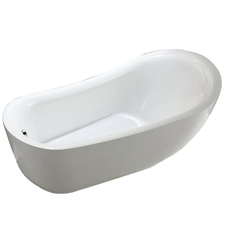 Vinnova Everlie 71" x 35" Soaking Bathtub