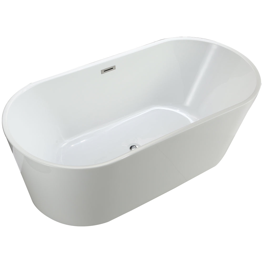 Vinnova Lumina 59" x 29.5" Soaking Bathtub