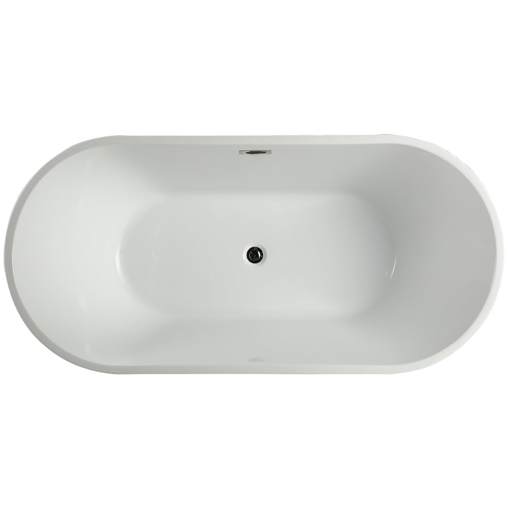 Vinnova Lumina 59" x 29.5" Soaking Bathtub
