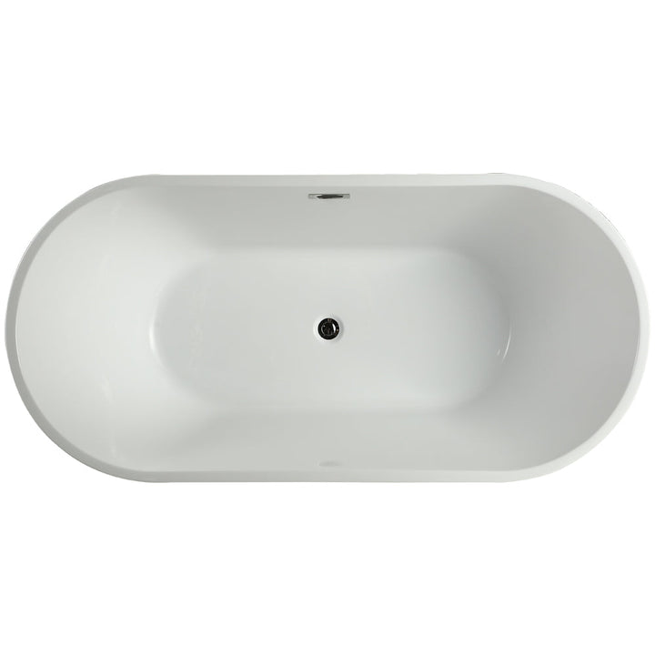 Vinnova Lumina 59" x 29.5" Soaking Bathtub