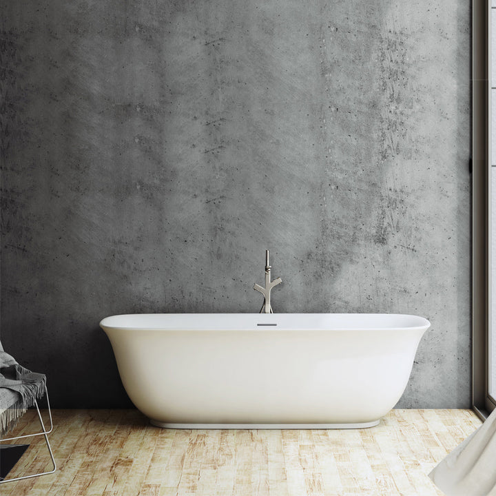 Vinnova Orion 67" x 31.5" Soaking Bathtub