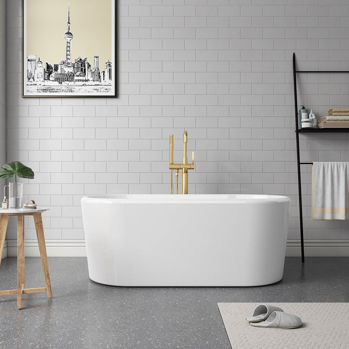 Vinnova Caserta 59" x 27.6" Soaking Bathtub
