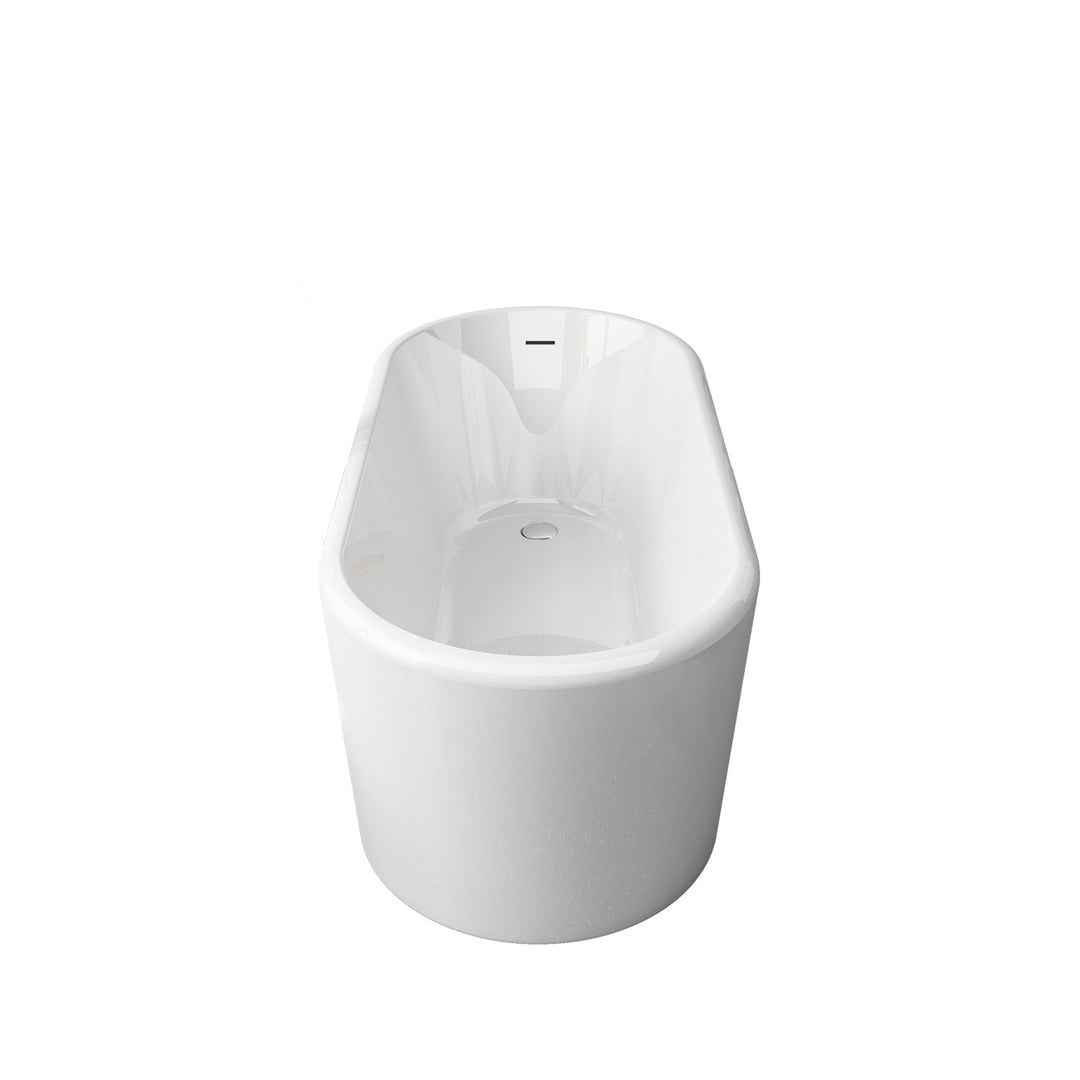 Vinnova Caserta 67" x 27.6" Soaking Bathtub