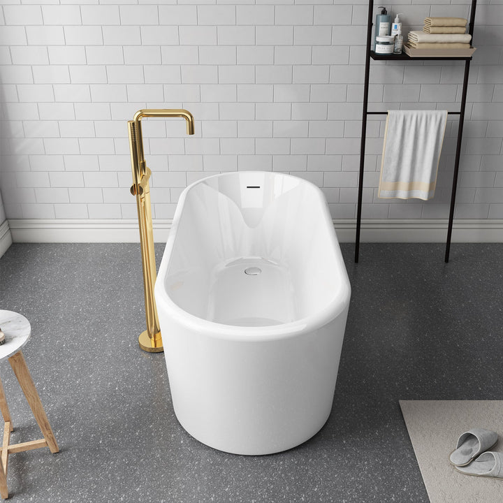 Vinnova Caserta 67" x 27.6" Soaking Bathtub