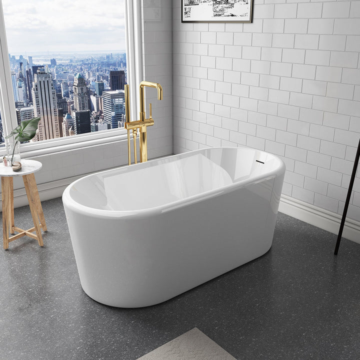 Vinnova Caserta 67" x 27.6" Soaking Bathtub