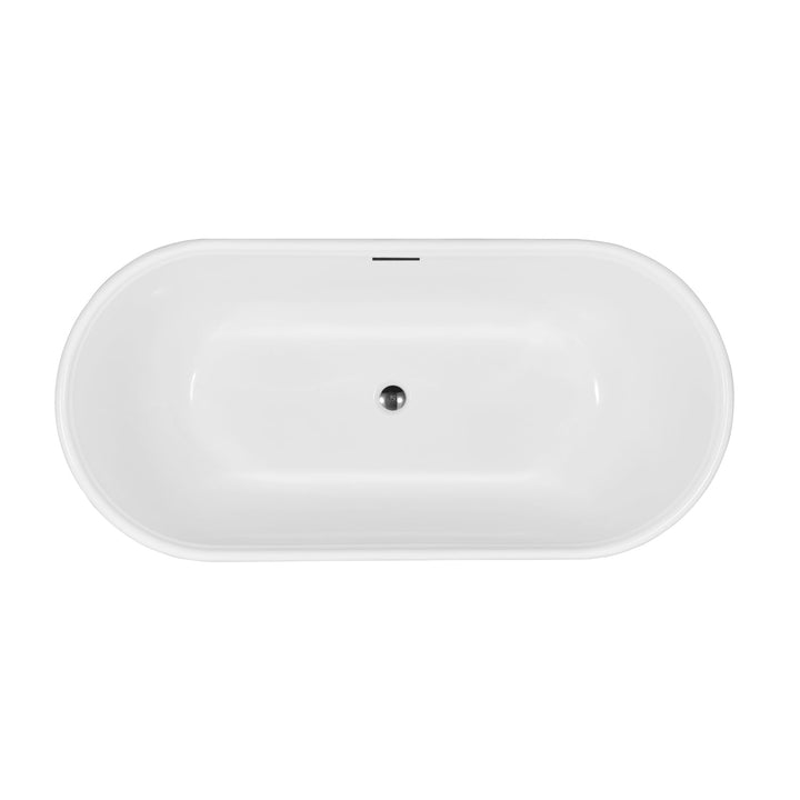 Vinnova Nuoro 67" x 31.5" Soaking Bathtub