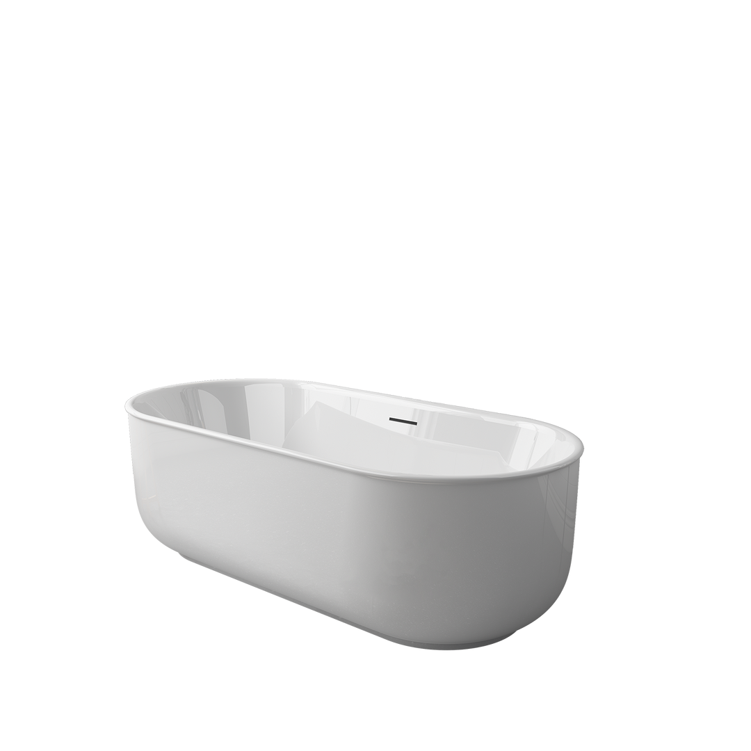 Vinnova Nuoro 67" x 31.5" Soaking Bathtub