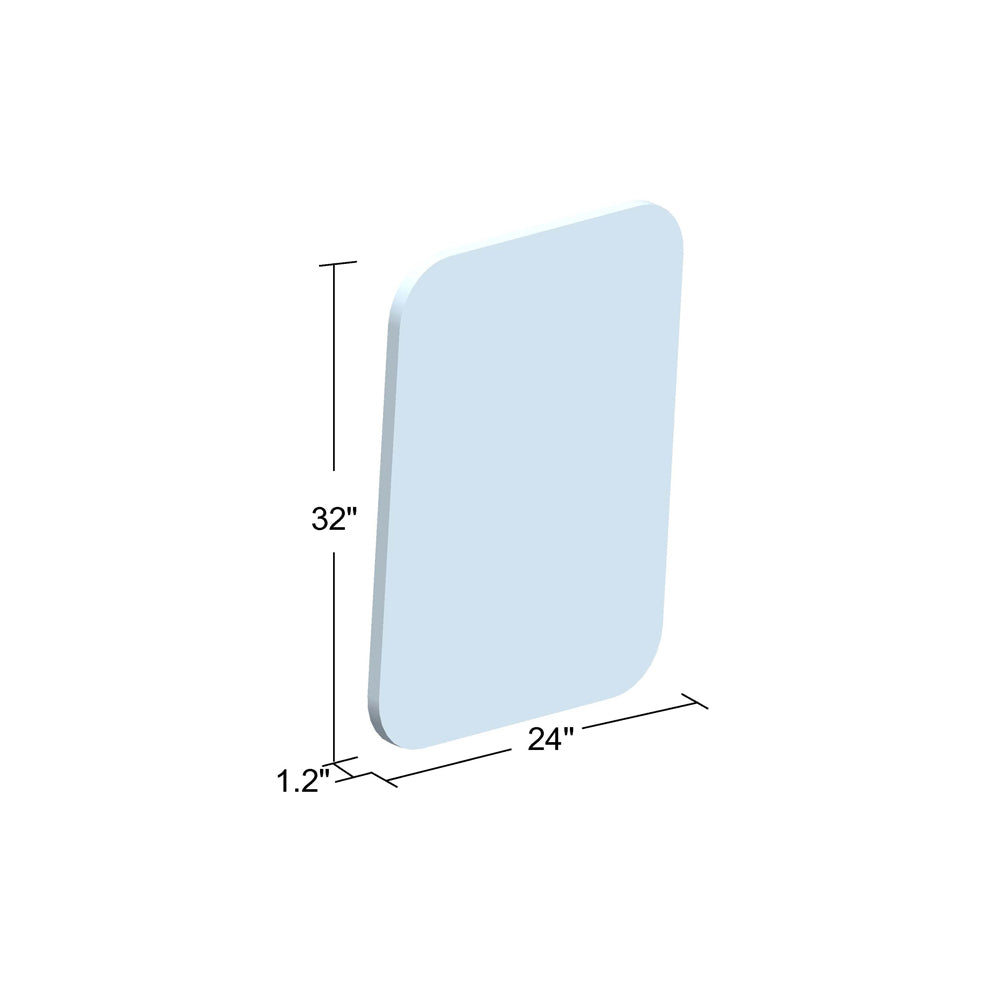 Vinnova 24'' Horizontal Wall Mounted LED Modern and Contemporary Bathroom Mirror