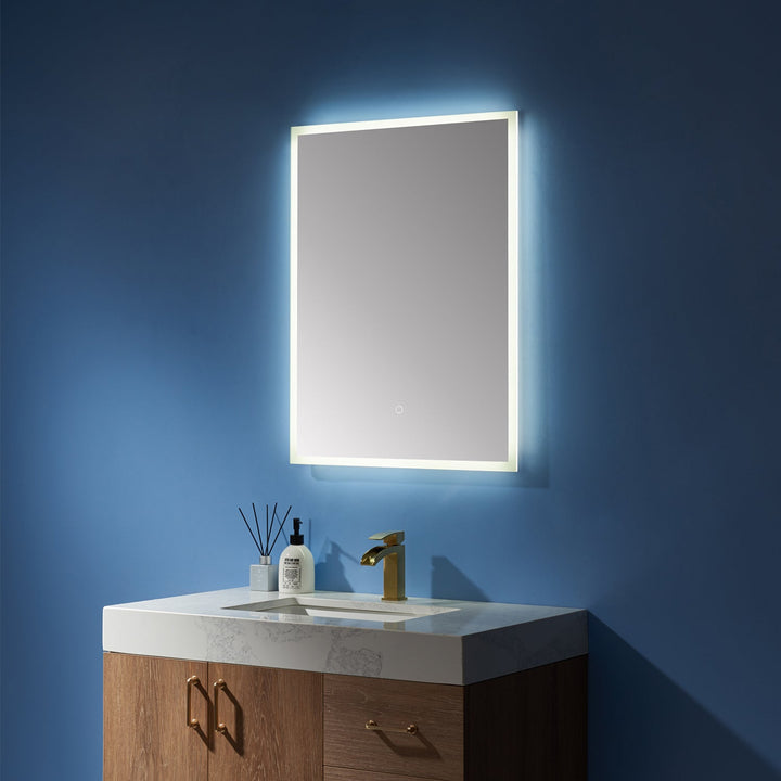Vinnova 24''  Rectangle Illuminated Bathroom/Vanity Wall Mirror