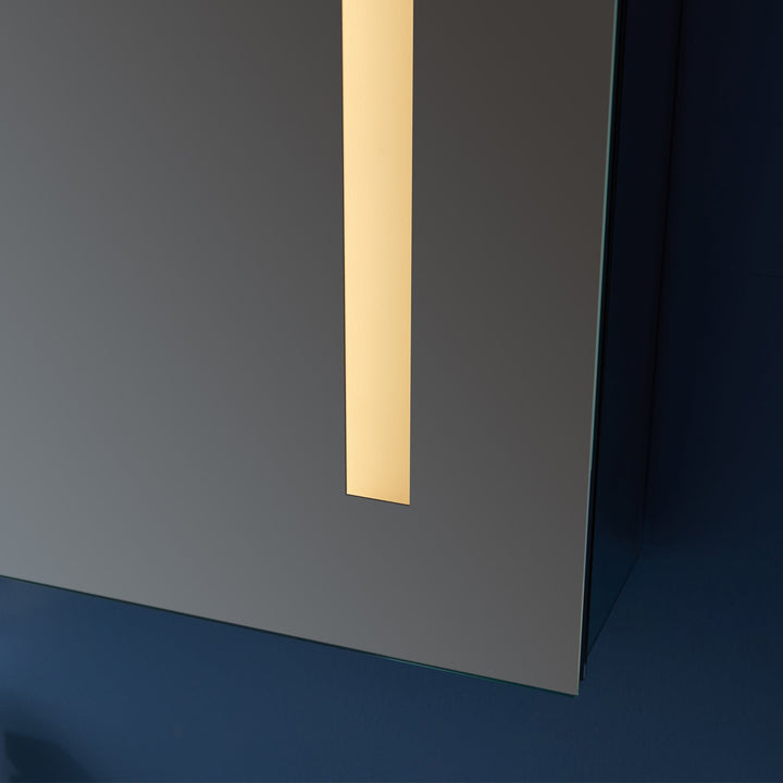 Vinnova 24" Rectangle Frameless Lighted Medicine Cabinet Wall Mounted Mirror