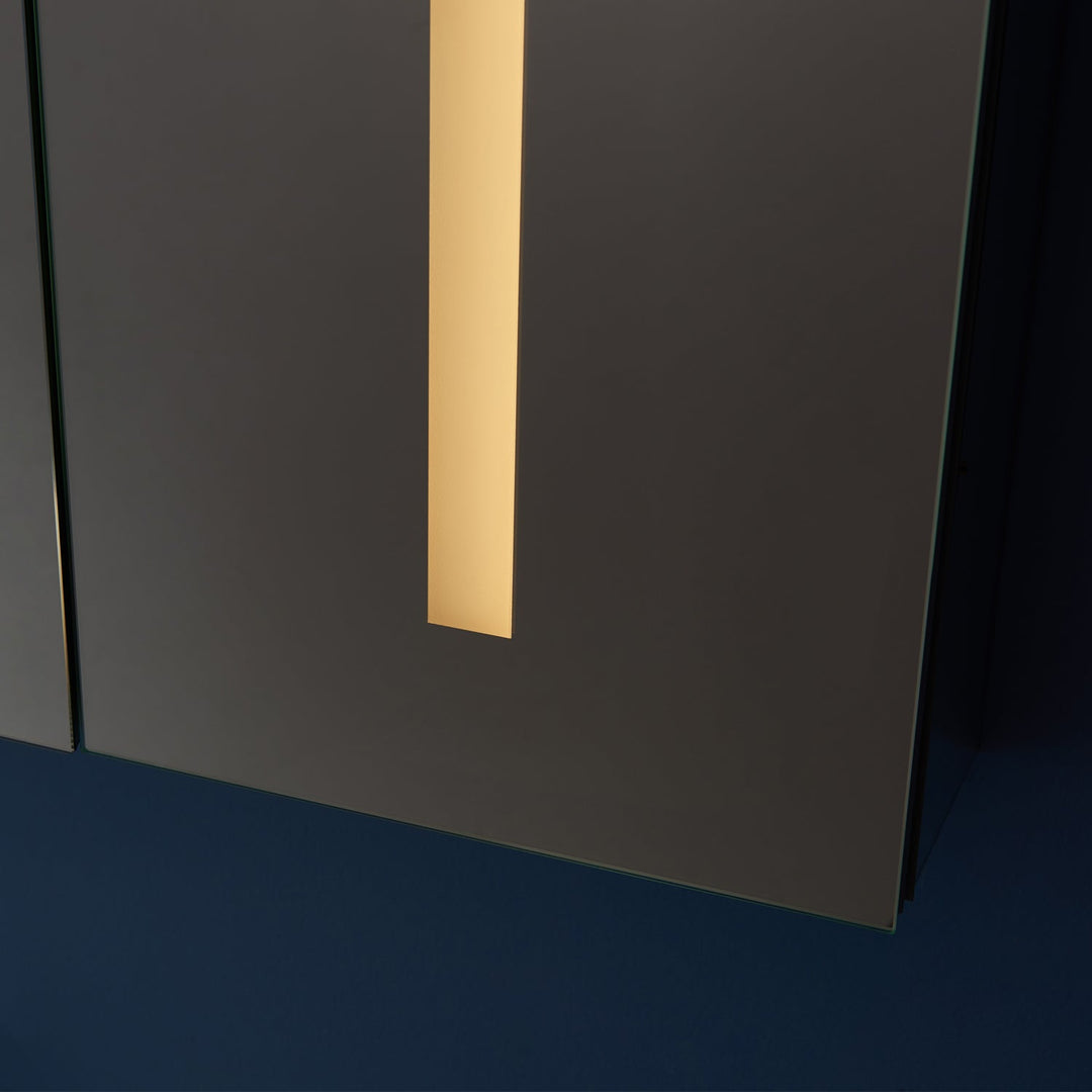 Vinnova 48" Rectangle Frameless Lighted Medicine Cabinet Wall Mounted Mirror