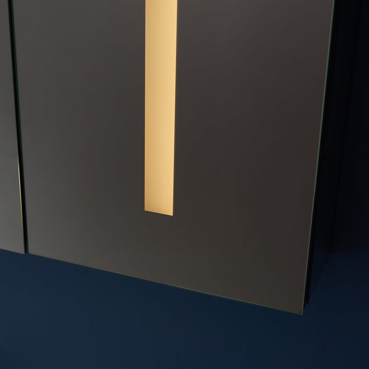 Vinnova 48" Rectangle Frameless Lighted Medicine Cabinet Wall Mounted Mirror