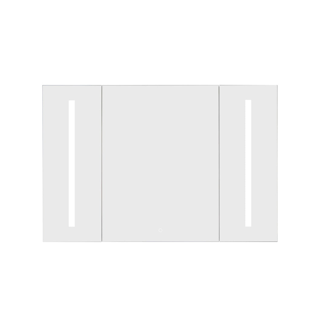 Vinnova 48" Rectangle Frameless Lighted Medicine Cabinet Wall Mounted Mirror