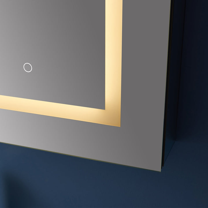 Vinnova 36" Rectangle Frameless Lighted Medicine Cabinet Wall Mounted Mirror