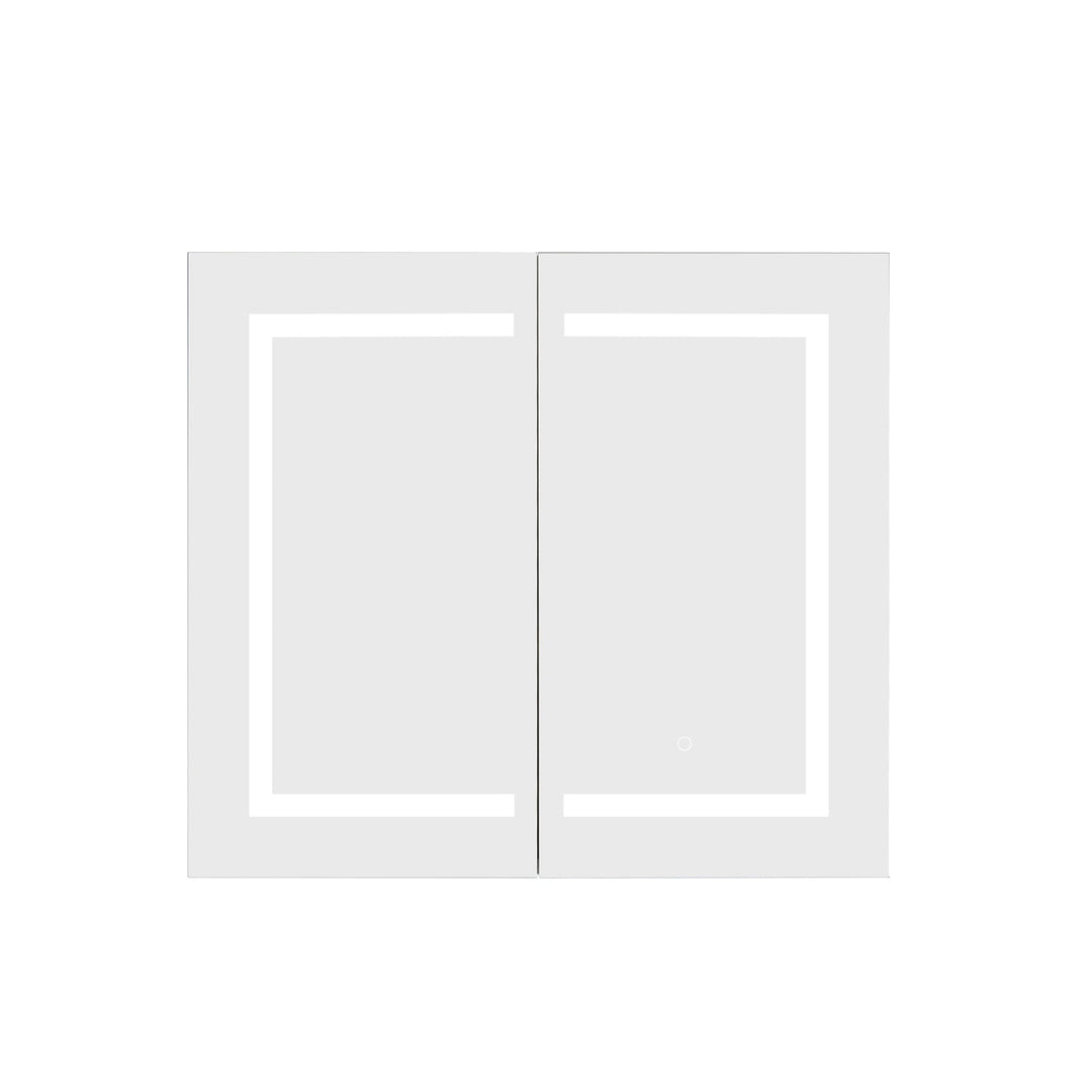 Vinnova 36" Rectangle Frameless Lighted Medicine Cabinet Wall Mounted Mirror