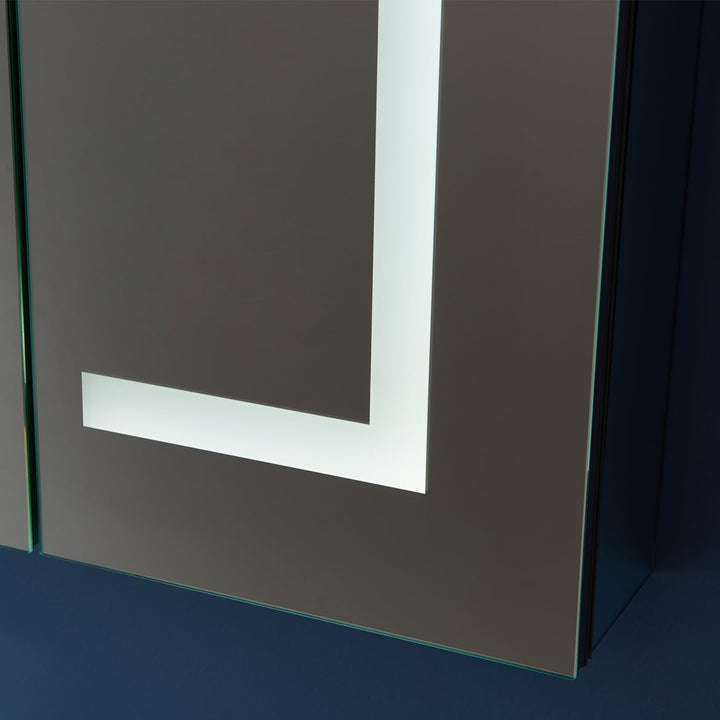 Vinnova 48" Rectangle Frameless Lighted Medicine Cabinet Wall Mounted Mirror