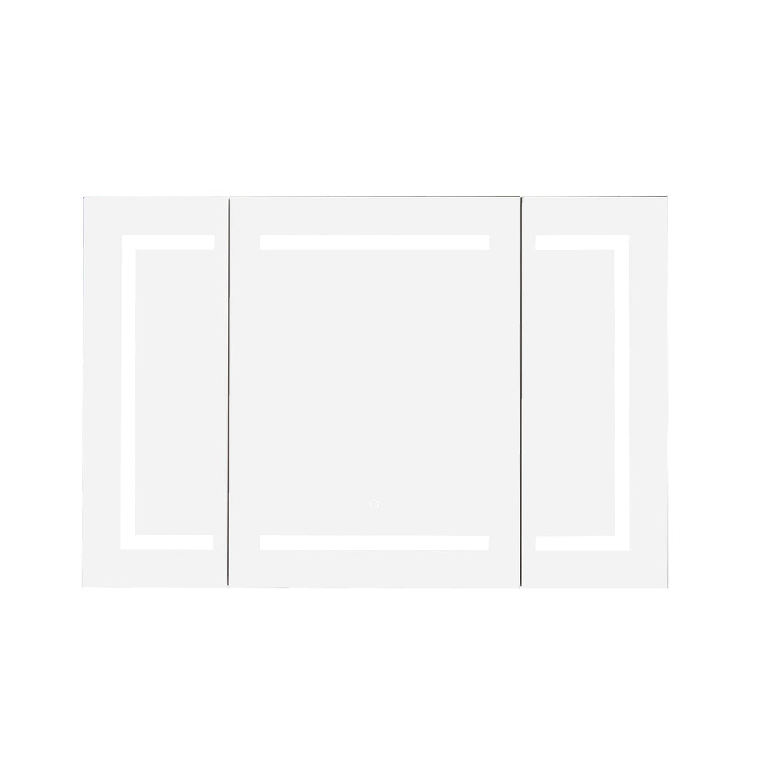 Vinnova 48" Rectangle Frameless Lighted Medicine Cabinet Wall Mounted Mirror