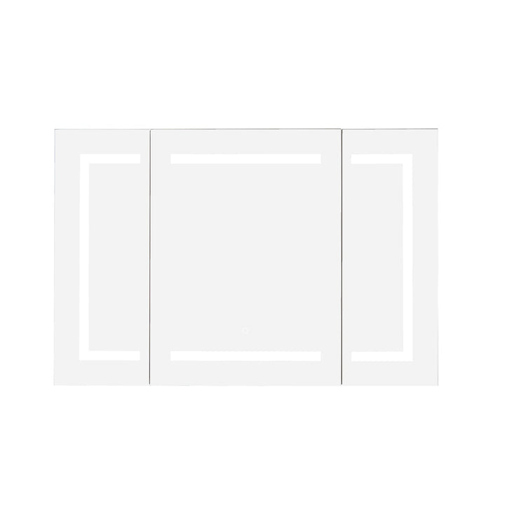 Vinnova 48" Rectangle Frameless Lighted Medicine Cabinet Wall Mounted Mirror