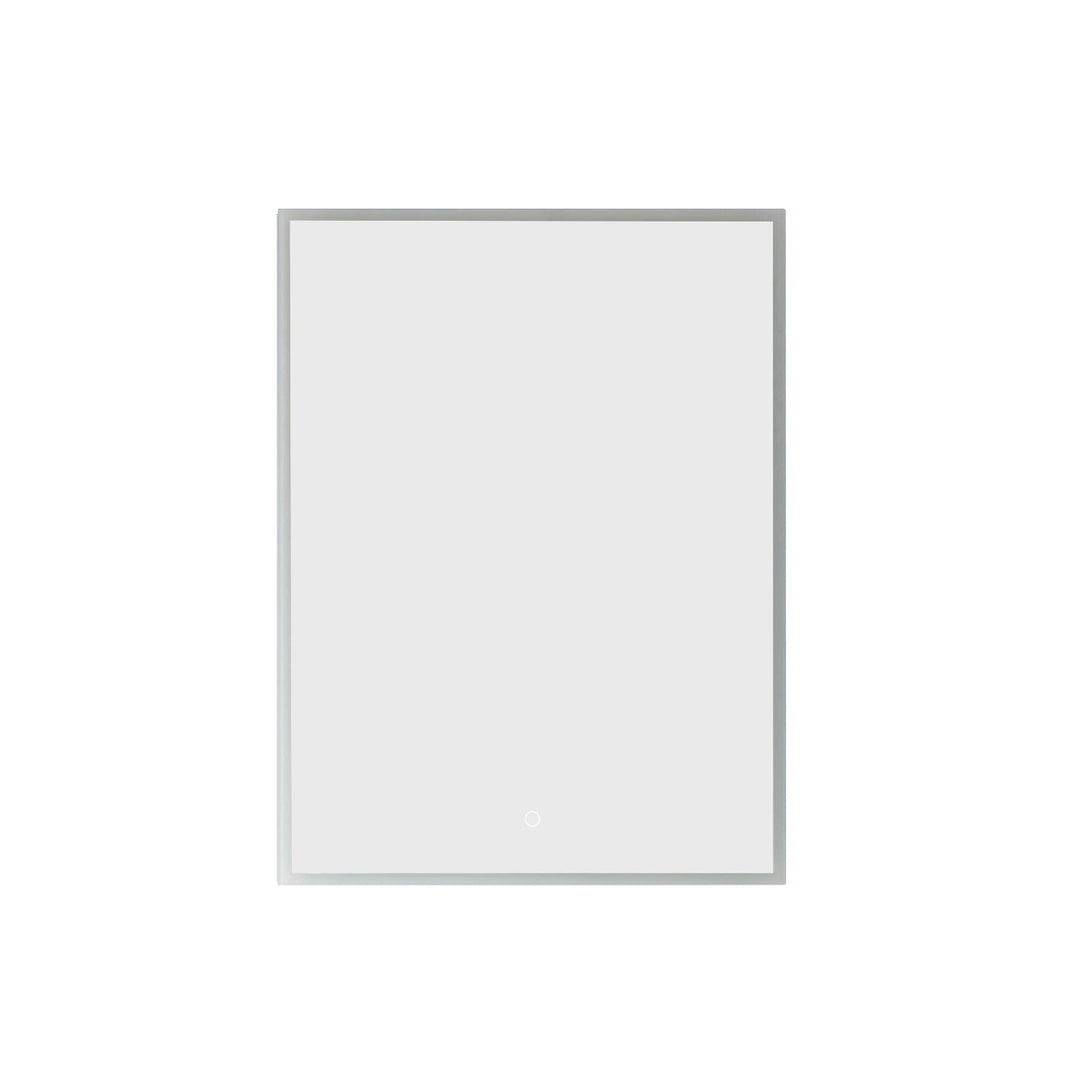 Vinnova 24" Rectangle Frameless Lighted Medicine Cabinet Wall Mounted Mirror