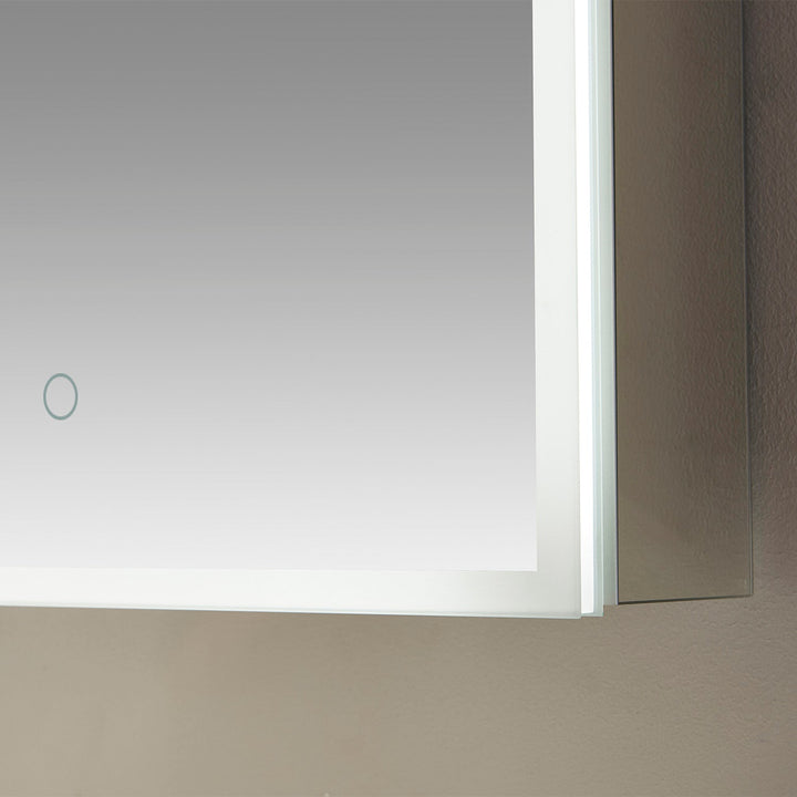 Vinnova 36" Rectangle Frameless Lighted Medicine Cabinet Wall Mounted Mirror