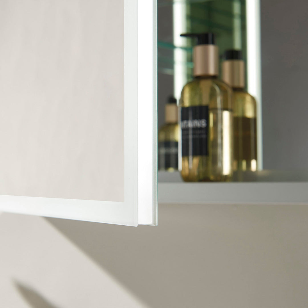 Vinnova 36" Rectangle Frameless Lighted Medicine Cabinet Wall Mounted Mirror