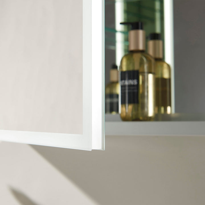 Vinnova 36" Rectangle Frameless Lighted Medicine Cabinet Wall Mounted Mirror
