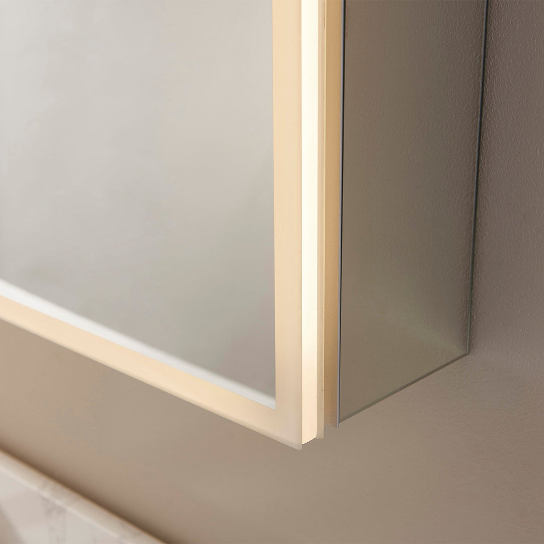 Vinnova 48" Rectangle Frameless Lighted Medicine Cabinet Wall Mounted Mirror