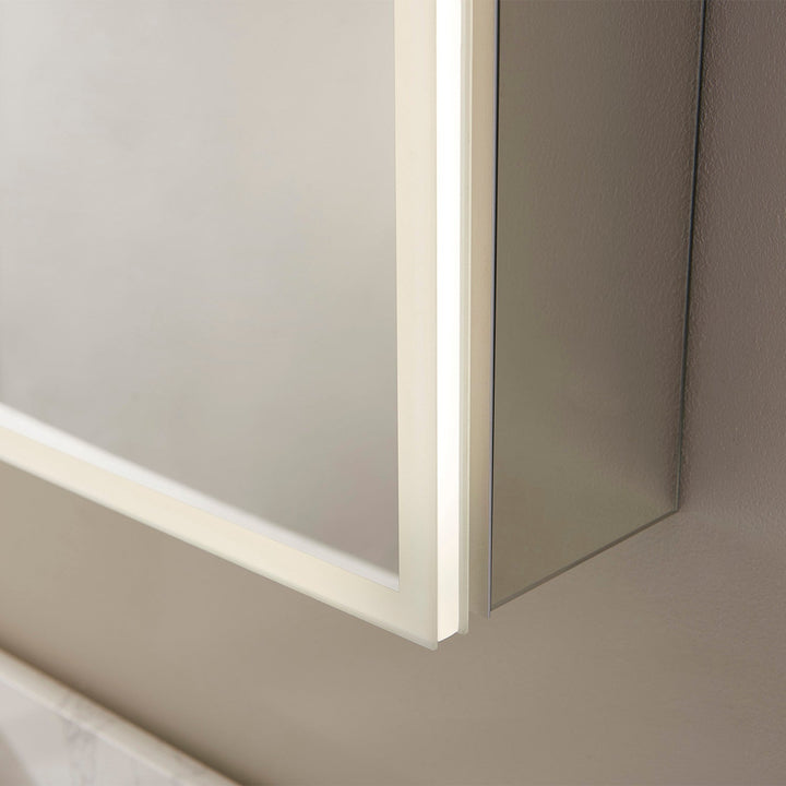 Vinnova 48" Rectangle Frameless Lighted Medicine Cabinet Wall Mounted Mirror