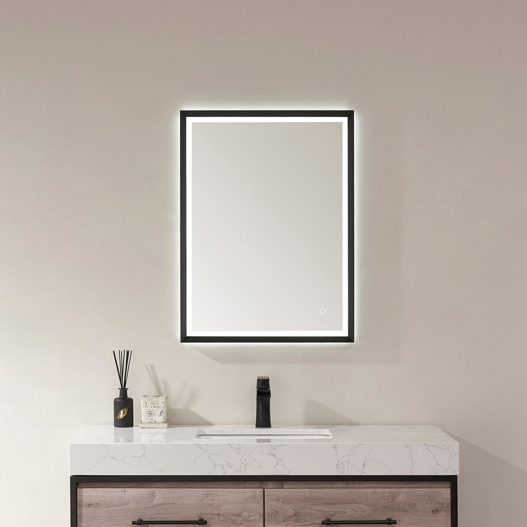 Vinnova 24'' Rectangle LED Lighted Accent Bathroom/Vanity Wall Mirror