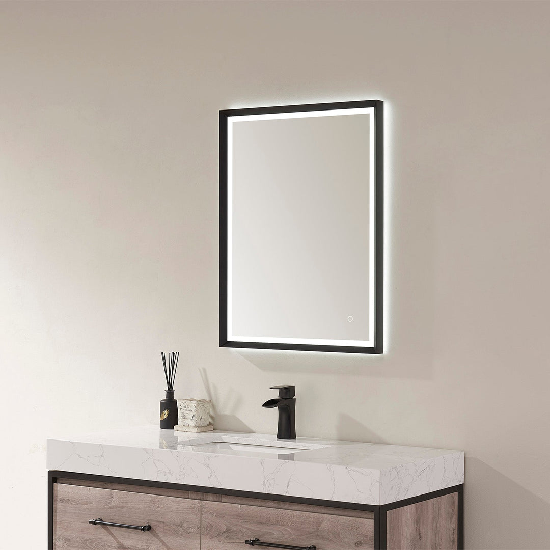 Vinnova 24'' Rectangle LED Lighted Accent Bathroom/Vanity Wall Mirror