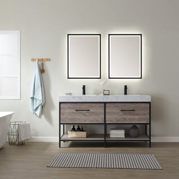 Vinnova 24'' Rectangle LED Lighted Accent Bathroom/Vanity Wall Mirror