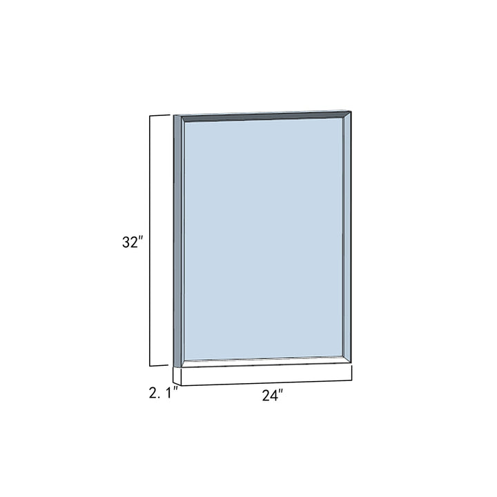 Vinnova 24'' Rectangle LED Lighted Accent Bathroom/Vanity Wall Mirror