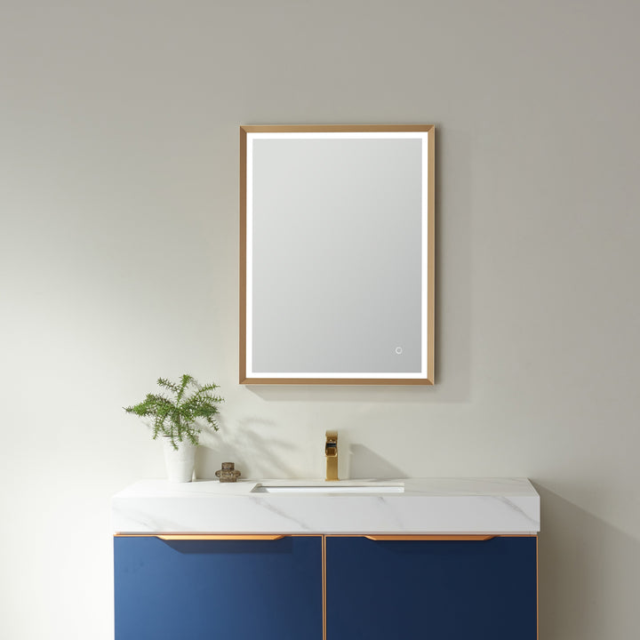 Vinnova 24'' Rectangle LED Lighted Accent Bathroom/Vanity Wall Mirror