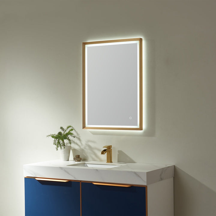 Vinnova 24'' Rectangle LED Lighted Accent Bathroom/Vanity Wall Mirror
