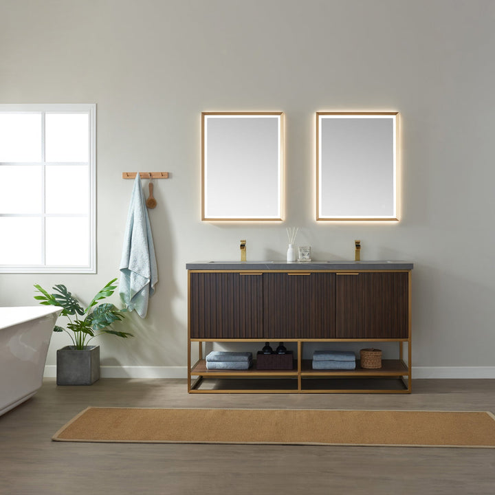 Vinnova 24'' Rectangle LED Lighted Accent Bathroom/Vanity Wall Mirror