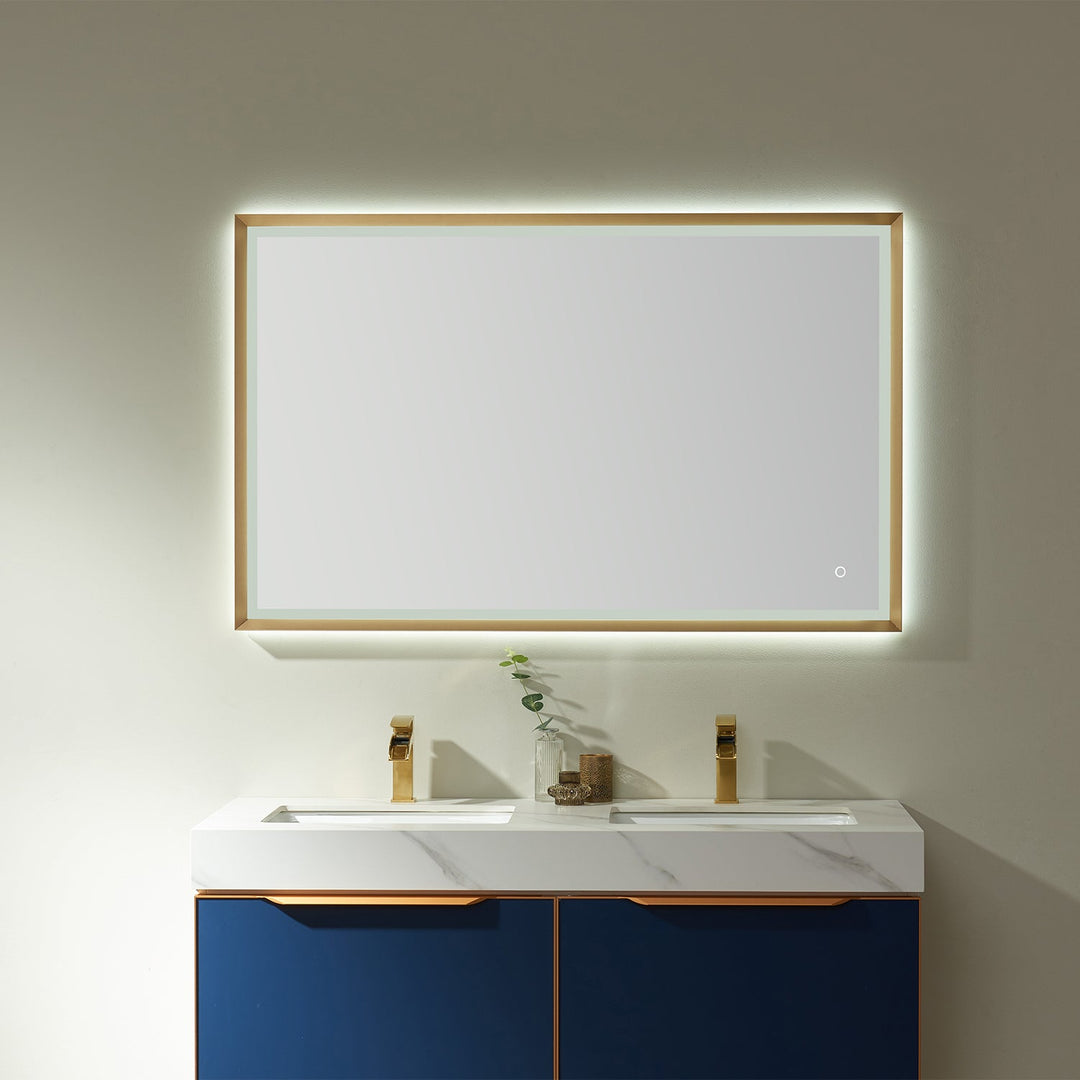 Vinnova 48'' Rectangle LED Lighted Accent Bathroom/Vanity Wall Mirror