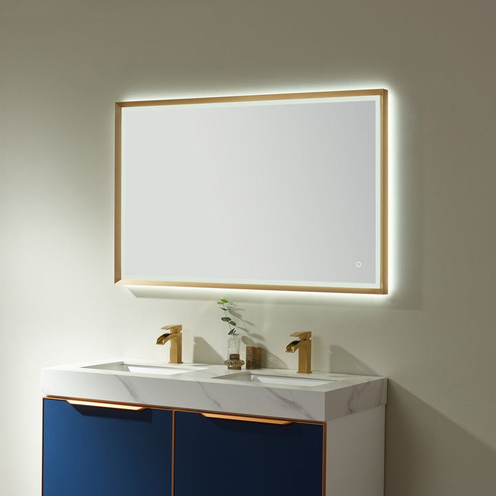 Vinnova 48'' Rectangle LED Lighted Accent Bathroom/Vanity Wall Mirror