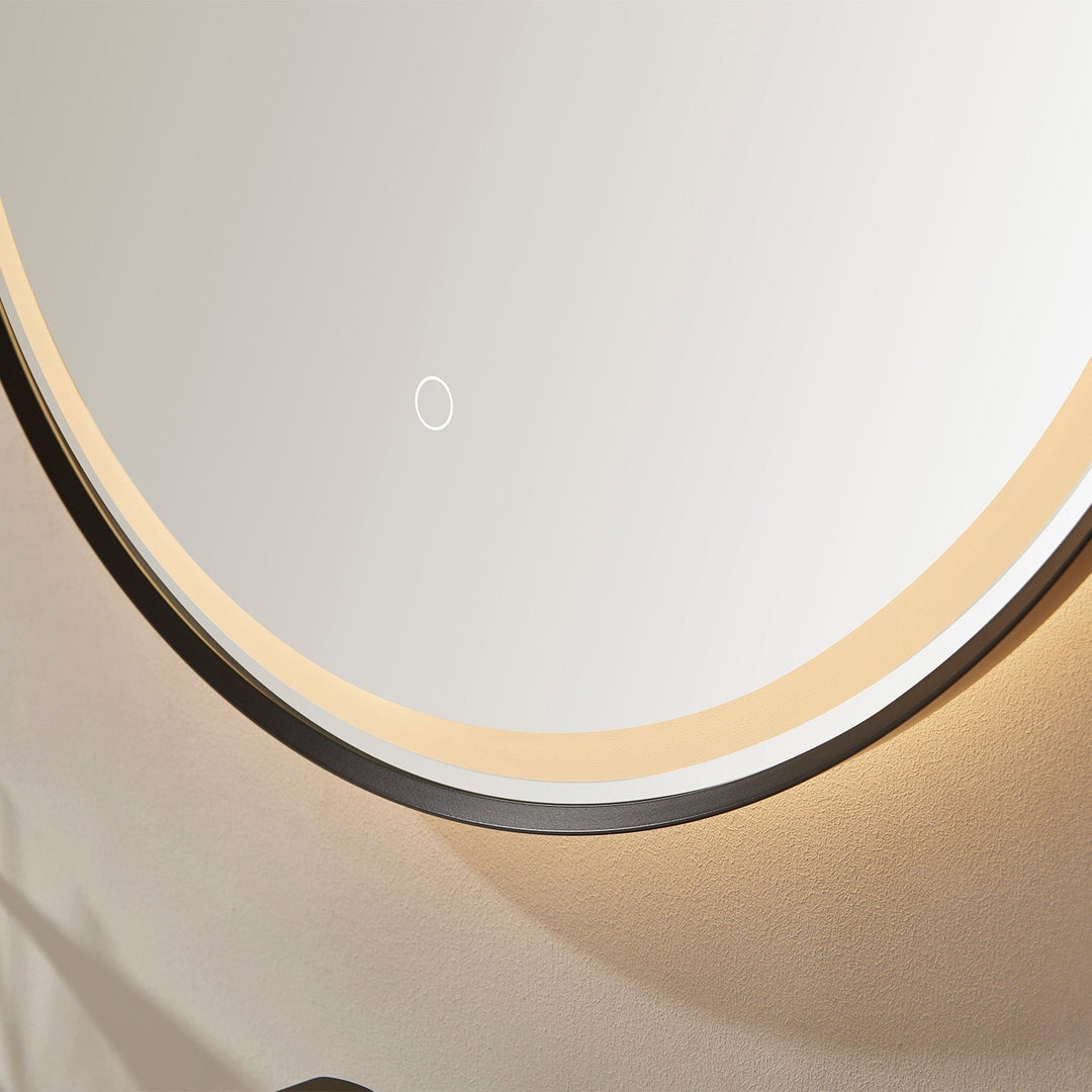 Vinnova 24'' Oval LED Lighted Accent Bathroom/Vanity Wall Mirror