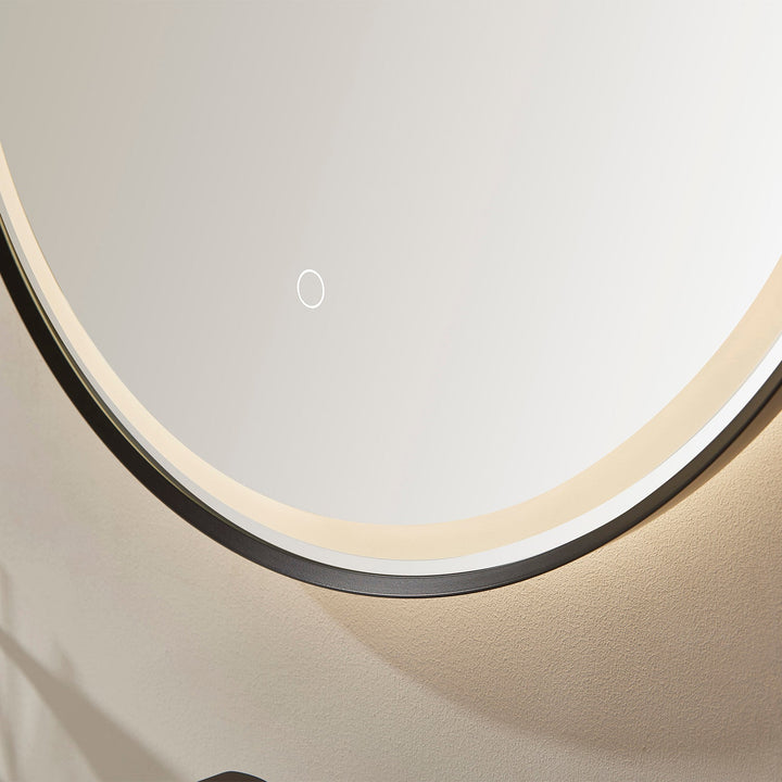 Vinnova 24'' Oval LED Lighted Accent Bathroom/Vanity Wall Mirror
