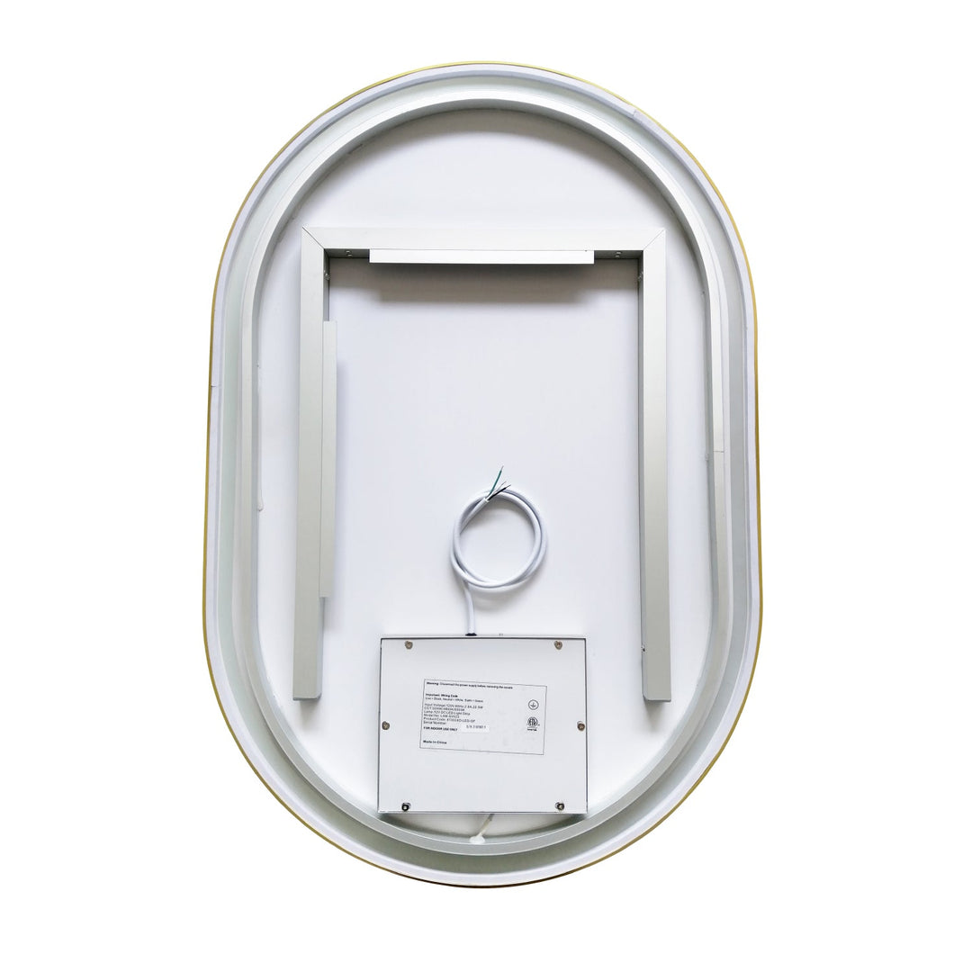 Vinnova 24'' Oval LED Lighted Accent Bathroom/Vanity Wall Mirror