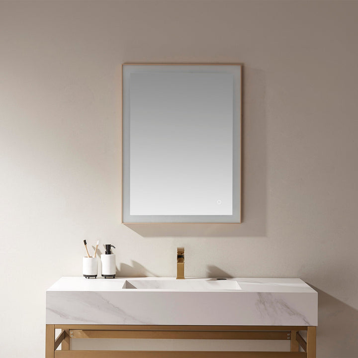Vinnova 24'' Rectangle LED Lighted Accent Bathroom/Vanity Wall Mirror