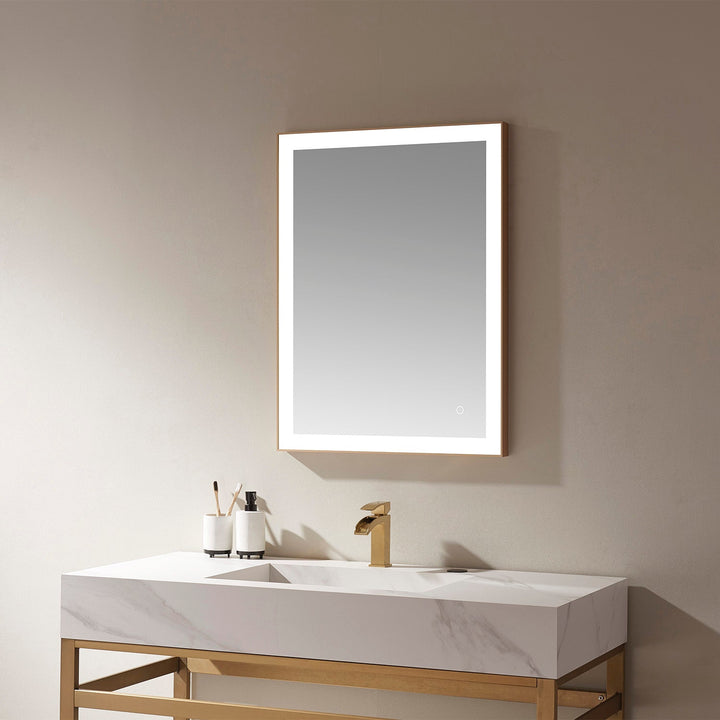 Vinnova 24'' Rectangle LED Lighted Accent Bathroom/Vanity Wall Mirror