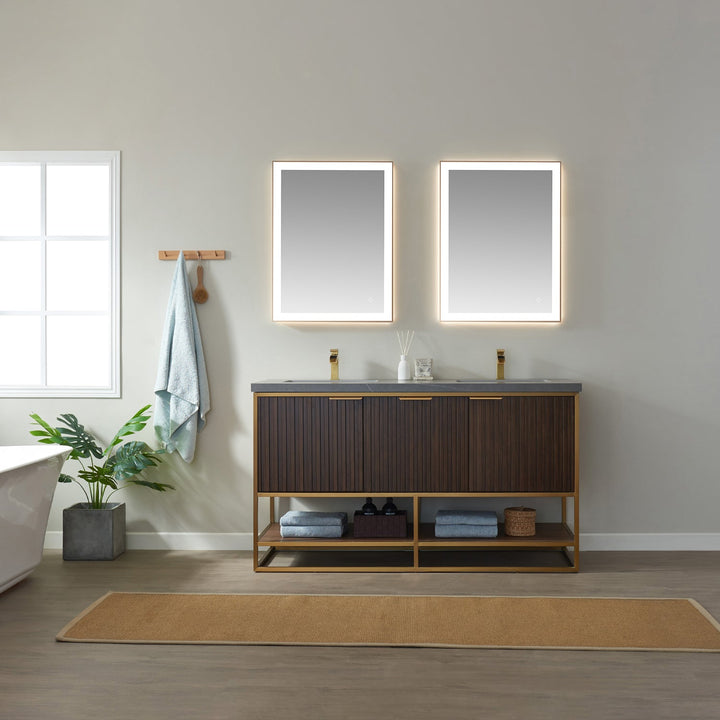 Vinnova 24'' Rectangle LED Lighted Accent Bathroom/Vanity Wall Mirror