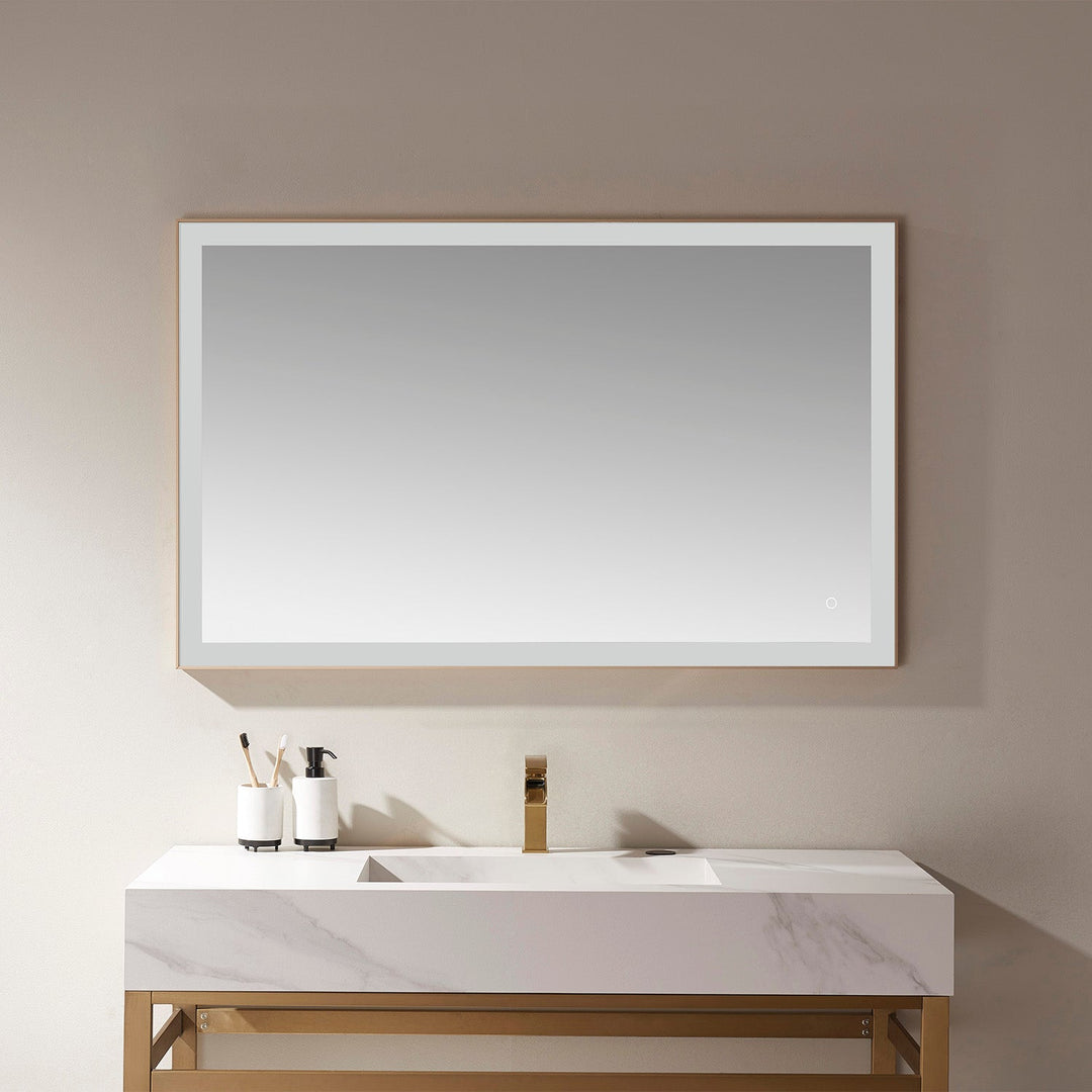 Vinnova 48'' Rectangle LED Lighted Accent Bathroom/Vanity Wall Mirror