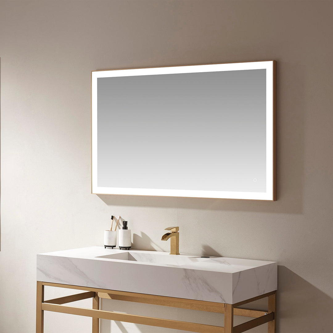 Vinnova 48'' Rectangle LED Lighted Accent Bathroom/Vanity Wall Mirror