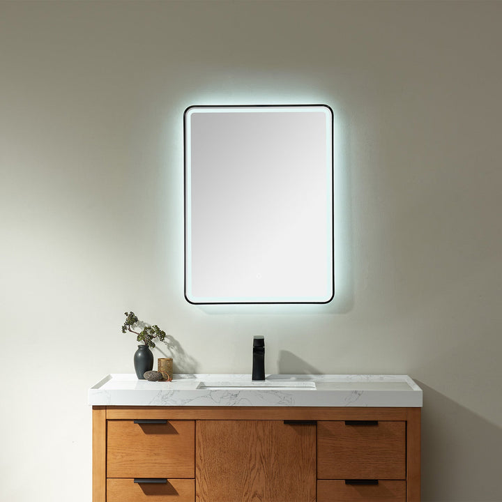Vinnova 24'' Rectangle LED Lighted Accent Bathroom/Vanity Wall Mirror