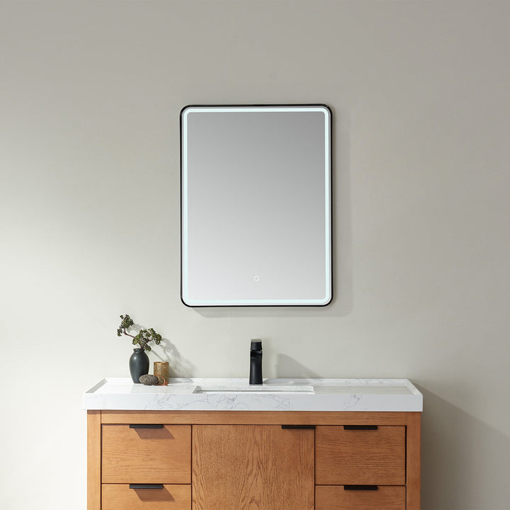 Vinnova 24'' Rectangle LED Lighted Accent Bathroom/Vanity Wall Mirror